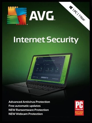 AVG Internet Security (PC) (1 User, 1 Year)  – AVG Key – GLOBAL