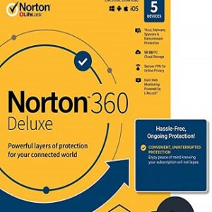 Norton 360 Deluxe - (5 Devices, 1 Year) - NortonLifeLock Key EUROPE
