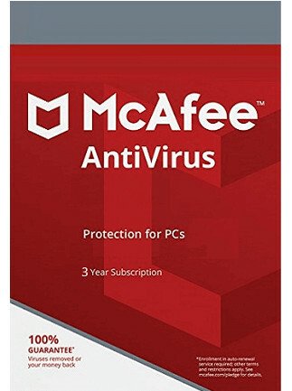 McAfee AntiVirus PC 1 Device 3 Years McAfee Key GLOBAL