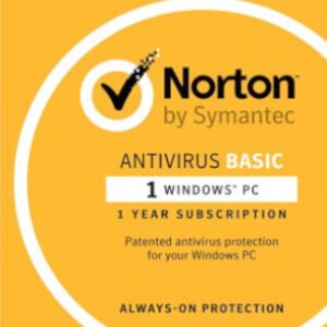 Norton AntiVirus Basic 1 Device 1 Year PC NortonLifeLock Key EUROPE