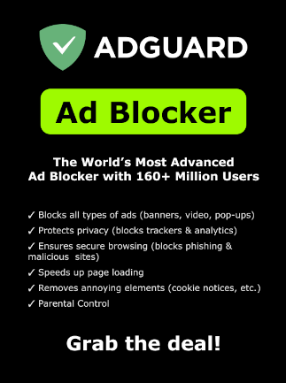 AdGuard Premium PC 1 Device 1 Year Key GLOBAL