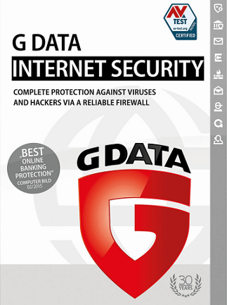 G Data Internet Security (PC, Android, Mac, iOS) 3 Devices 1 Year – G Data Key – GLOBAL