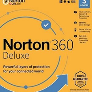 Norton 360 Deluxe - (3 Devices, 1 Year) - NortonLifeLock Key EUROPE