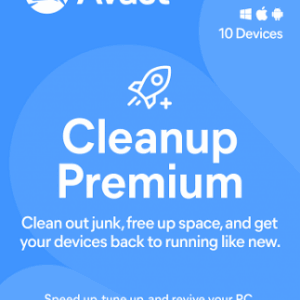 Avast Cleanup Premium (PC, Android, Mac) 10 Devices, 1 Year - Avast Key - GLOBAL