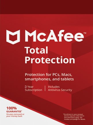 McAfee Total Protection Multidevice 1 Device 3 Years Key GLOBAL