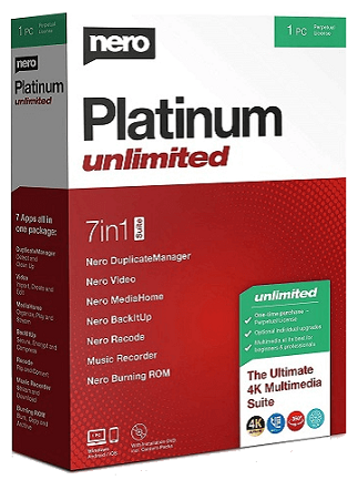 Nero Platinum Unlimited (PC) 1 Device, Lifetime – Nero Key – GLOBAL