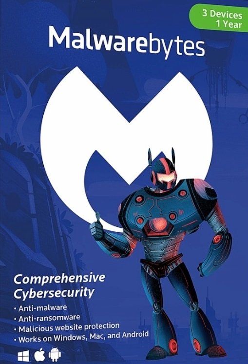 Malwarebytes Anti-Malware (3 Devices, 1 Year) – PC, Android, Mac – Key (GLOBAL)