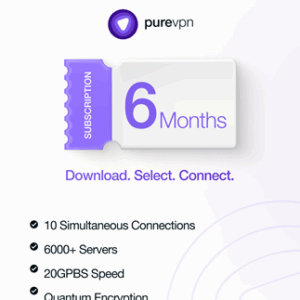 PureVPN (10 Devices, 6 Months) - PureVPN Key - GLOBAL