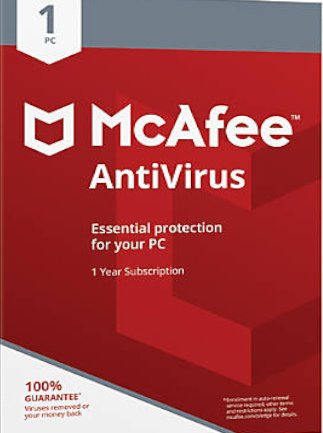 McAfee AntiVirus PC 1 Device 1 Year – McAfee Key – LATAM