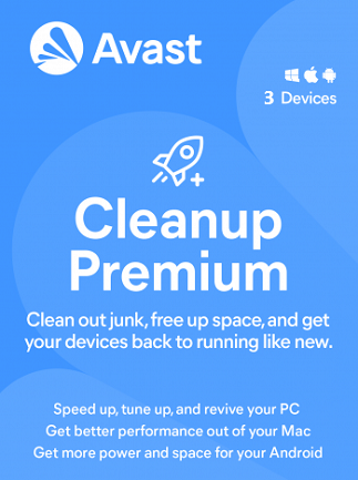 Avast Cleanup Premium (PC, Android, Mac) 3 Devices, 1 Year – Avast Key – GLOBAL