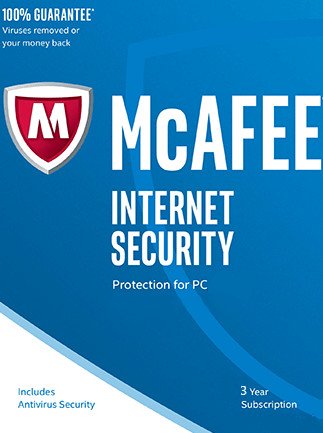 McAfee Internet Security 1 PC 3 Years – McAfee Key – GLOBAL