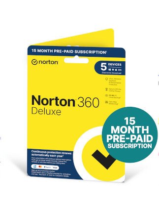 Norton 360 Deluxe (5 Devices, 15 Months) – NortonLifeLock Key – UNITED KINGDOM