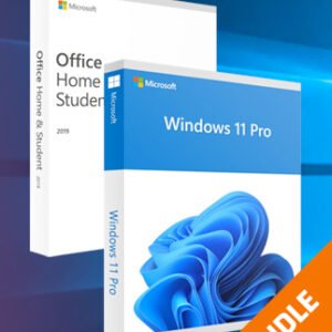Microsoft Windows 11 Pro & Microsoft Office Home & Student 2019 Bundle (PC) - Microsoft Key - GLOBAL
