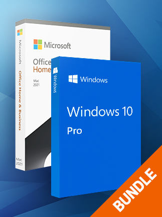 Microsoft Windows 10 Pro & Microsoft Office Home & Business 2021 (Mac) bundle – Microsoft Key – GLOBAL