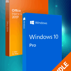 Microsoft Windows 10 Pro & Microsoft Office Home & Business 2019 (Mac) bundle - Microsoft Key - GLOBAL
