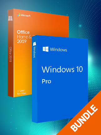 Microsoft Windows 10 Pro & Microsoft Office Home & Business 2019 (Mac) bundle – Microsoft Key – GLOBAL