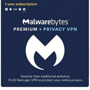 Malwarebytes + Privacy VPN (PC) 4 Devices, 1 Year  - Malwarebytes Anti Malware Key - GLOBAL
