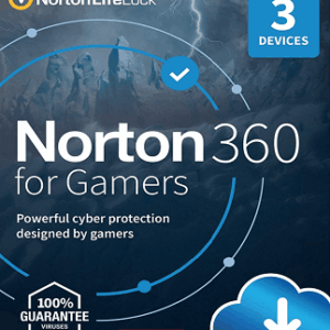 Norton 360 for Gamers (PC, Android, Mac, iOS) 3 Devices, 1 Year - NortonLifeLock Key - UNITED KINGDOM