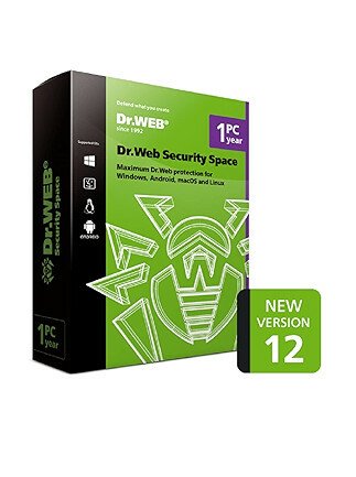 Dr.Web Security Space 12 (PC) (1 Device, 1 Year)  – Dr.Web Key – GLOBAL