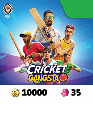 Cricket Gangsta Coin Pack 10,000 + Gem Pack 35 IND (Android, iOS) – Meplay Key – INDIA