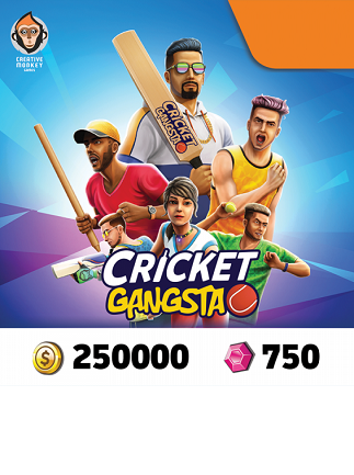 Cricket Gangsta Coin Pack 250,000 + Gem Pack 750 IND (Android, iOS) – Meplay Key – INDIA