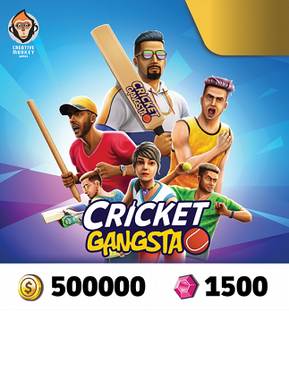 Cricket Gangsta Coin Pack 500,000 + Gem Pack 1500 IND (Android, iOS) – Meplay Key – INDIA