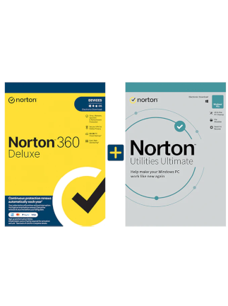 Norton 360 Deluxe & Utilities Ultimate (5 Devices, 1 Year)  – Norton Key – EUROPE