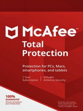McAfee Total Protection (PC, Android, Mac) (10 Devices, 1 Year) – McAfee Key – GLOBAL