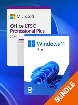 Microsoft Windows 11 Pro & Microsoft Office 2024 LTSC Pro Plus Bundle (PC) – Microsoft Key – GLOBAL
