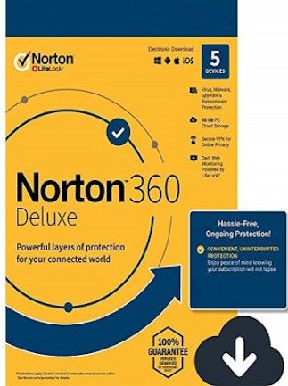 Norton 360 Deluxe (5 Devices, 1 Year) – NortonLifeLock Key – LATAM