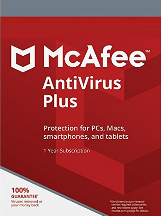 McAfee AntiVirus Plus PC, Android, Mac, iOS 5 Devices 1 Year Key GLOBAL