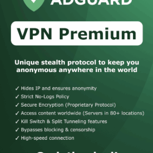 AdGuard VPN (10 Devices , 1 Month) - AdGuard Key - GLOBAL