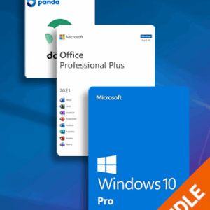 Microsoft Windows 10 Pro OEM & Office 2021 Pro Plus + Panda Dome Essential (PC) (1 PC, Lifetime)  - Microsoft Key - GLOBAL